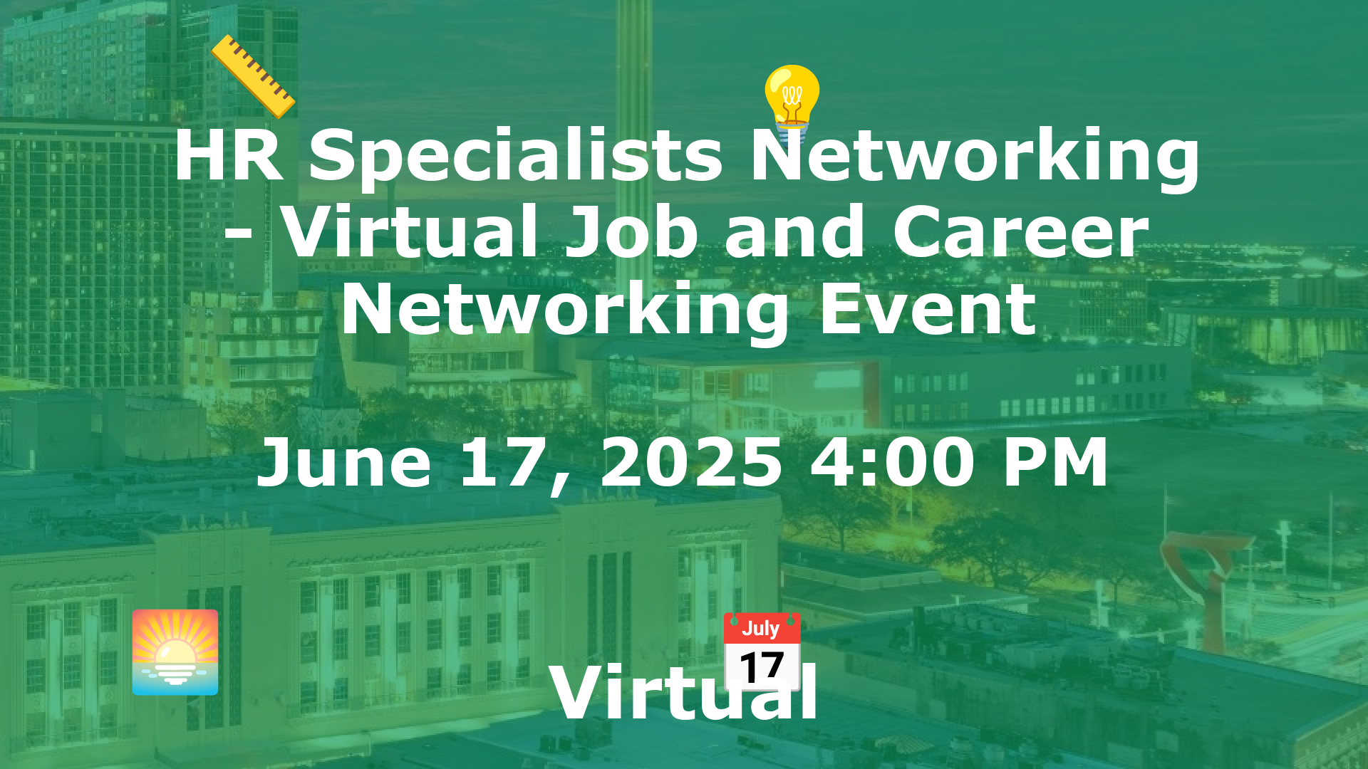 HR Specialists Networking - Virtual Job and Career Networking Event event image